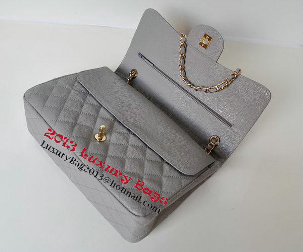 Chanel Jumbo Quilted Classic Flap Bag Grey Cannage Patterns A58600 Gold Chanel Jumbo Quilted Classic Flap Bag Grey Cannage Patterns A58600 Gold