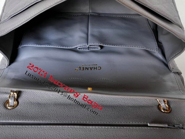 Chanel Jumbo Quilted Classic Flap Bag Grey Cannage Patterns A58600 Gold Chanel Jumbo Quilted Classic Flap Bag Grey Cannage Patterns A58600 Gold