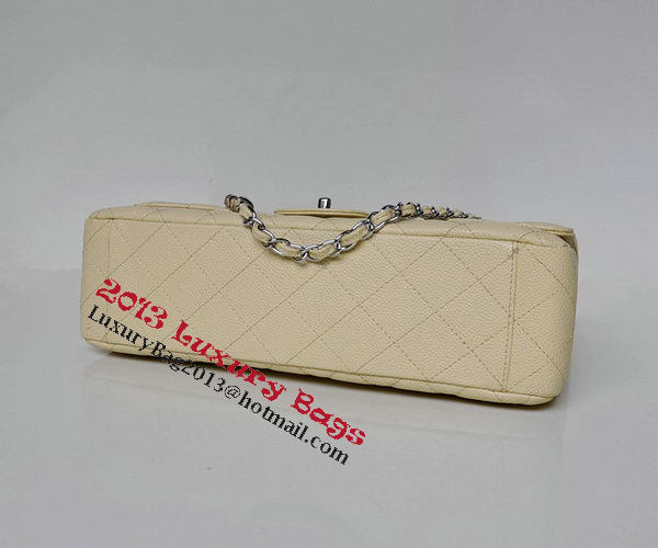 Chanel Maxi Quilted Classic Flap Bag Apricot Cannage Patterns A58601 Silver Chanel Maxi Quilted Classic Flap Bag Apricot Cannage Patterns A58601 Silver