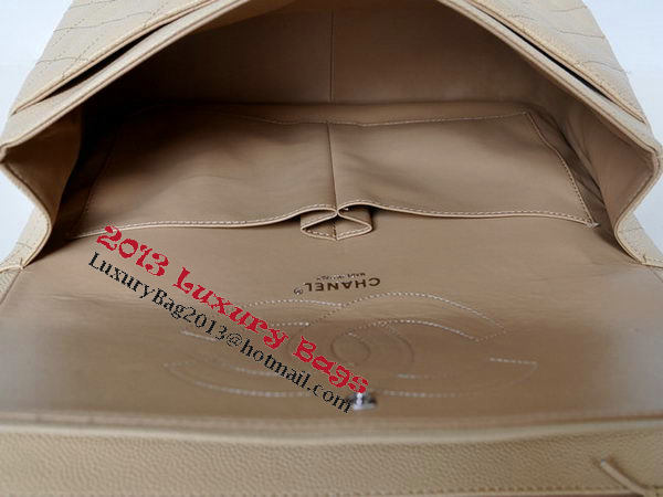 Chanel Maxi Quilted Classic Flap Bag Apricot Cannage Patterns A58601 Silver Chanel Maxi Quilted Classic Flap Bag Apricot Cannage Patterns A58601 Silver