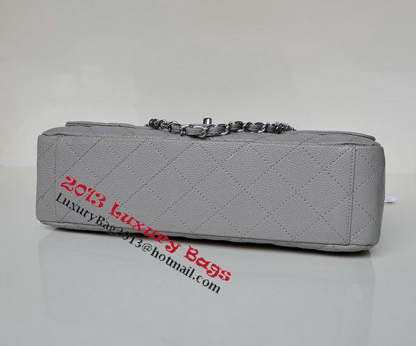 Chanel Maxi Quilted Classic Flap Bag Grey Cannage Patterns A58601 Silver Chanel Maxi Quilted Classic Flap Bag Grey Cannage Patterns A58601 Silver