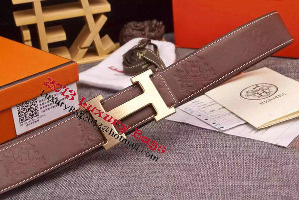 HERMES Belts HB0073G Brown HERMES Belts HB0073G Brown