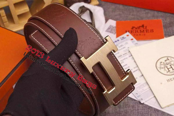 HERMES Belts HB0073G Brown HERMES Belts HB0073G Brown
