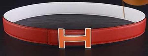 HERMES Belts HB1123 Red&White HERMES Belts HB1123 Red&White