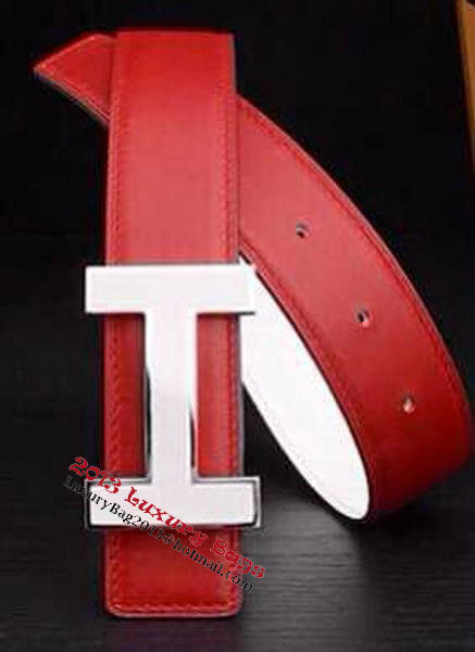 HERMES Belts HB1123 Red&White HERMES Belts HB1123 Red&White
