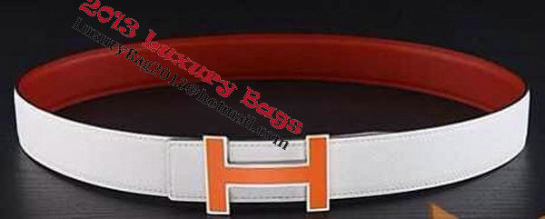 HERMES Belts HB1123 Red&White HERMES Belts HB1123 Red&White