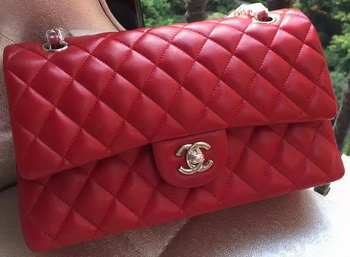 Chanel 2.55 Series Flap Bag Red Original Leather A01112 Silver Chanel 2.55 Series Flap Bag Red Original Leather A01112 Silver