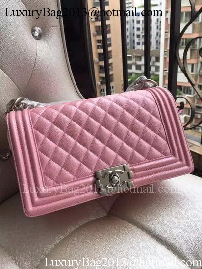 Boy Chanel Flap Shoulder Bag Pink Cannage Pattern A67086 Silver Boy Chanel Flap Shoulder Bag Pink Cannage Pattern A67086 Silver