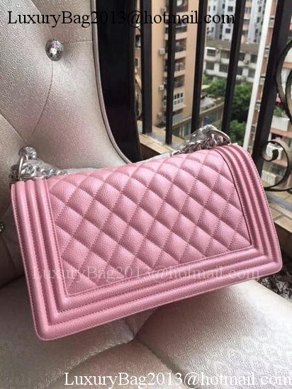 Boy Chanel Flap Shoulder Bag Pink Cannage Pattern A67086 Silver Boy Chanel Flap Shoulder Bag Pink Cannage Pattern A67086 Silver