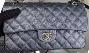 Chanel 2.55 Series Flap Bag Black Cavier Leather A05480 Silver Chanel 2.55 Series Flap Bag Black Cavier Leather A05480 Silver