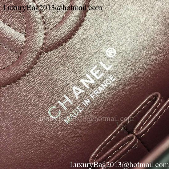 Chanel 2.55 Series Flap Bag Black Sheepskin Leather A06375 Silver Chanel 2.55 Series Flap Bag Black Sheepskin Leather A06375 Silver