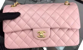Chanel 2.55 Series Flap Bag Pink Sheepskin Leather A06375 Gold Chanel 2.55 Series Flap Bag Pink Sheepskin Leather A06375 Gold