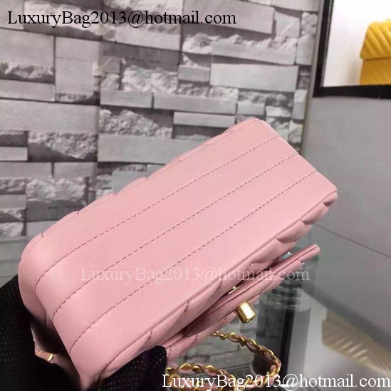 Chanel Classic mini Flap Bag Chevron Sheepskin Leather A68748 Pink Chanel Classic mini Flap Bag Chevron Sheepskin Leather A68748 Pink
