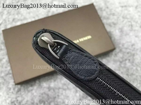 Bottega Veneta Intrecciato Leather Clutch BV144077 Black Bottega Veneta Intrecciato Leather Clutch BV144077 Black
