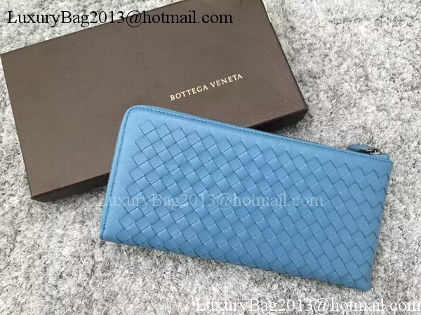 Bottega Veneta Intrecciato Leather Clutch BV144077 SkyBlue Bottega Veneta Intrecciato Leather Clutch BV144077 SkyBlue