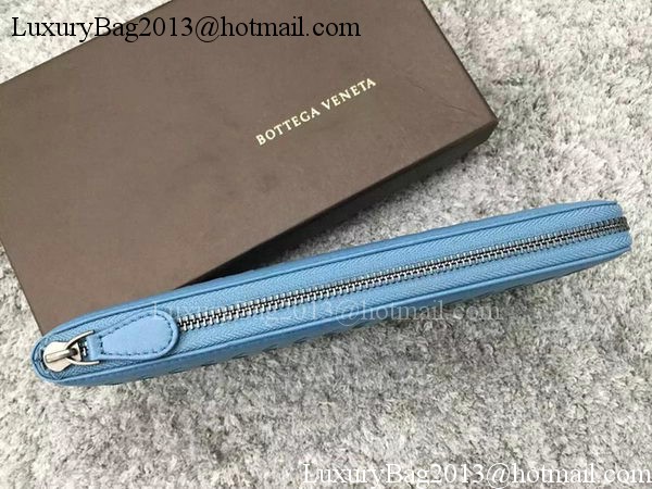 Bottega Veneta Intrecciato Leather Clutch BV144077 SkyBlue Bottega Veneta Intrecciato Leather Clutch BV144077 SkyBlue