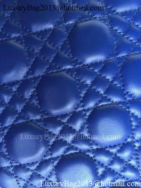 Dior Small Lady Dior Bag Sheeepskin Leather CD8239 Blue Dior Small Lady Dior Bag Sheeepskin Leather CD8239 Blue