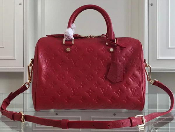 Louis Vuitton Monogram Empreinte Speedy BANDOULIERE 30 M91330 Red Louis Vuitton Monogram Empreinte Speedy BANDOULIERE 30 M91330 Red