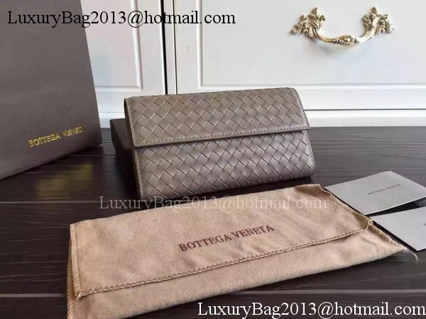 Bottega Veneta Intrecciato Nappa Tri-Flod Wallet BV150507 Khaki Bottega Veneta Intrecciato Nappa Tri-Flod Wallet BV150507 Khaki