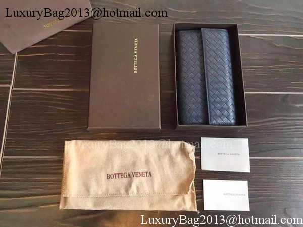 Bottega Veneta Intrecciato Nappa Tri-Flod Wallet BV150507 Royal Bottega Veneta Intrecciato Nappa Tri-Flod Wallet BV150507 Royal