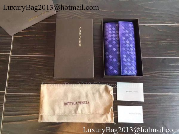 Bottega Veneta Intrecciato Nappa Tri-Flod Wallet BV1505071 Violet Bottega Veneta Intrecciato Nappa Tri-Flod Wallet BV1505071 Violet