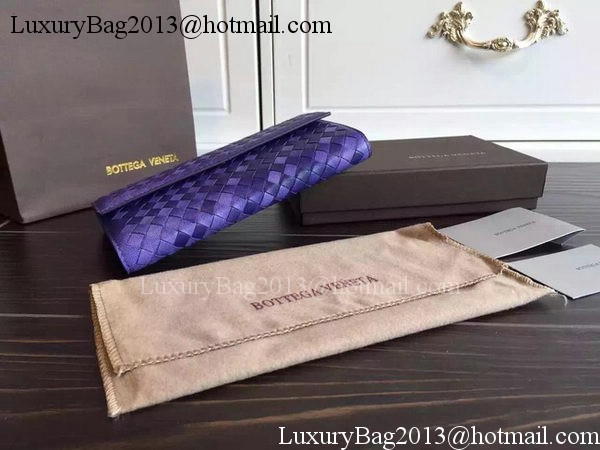 Bottega Veneta Intrecciato Nappa Tri-Flod Wallet BV1505071 Violet Bottega Veneta Intrecciato Nappa Tri-Flod Wallet BV1505071 Violet