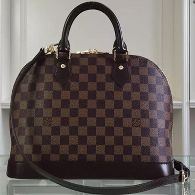 Louis Vuitton Damier Ebene Canvas ALMA MM Bag N41247 Louis Vuitton Damier Ebene Canvas ALMA MM Bag N41247