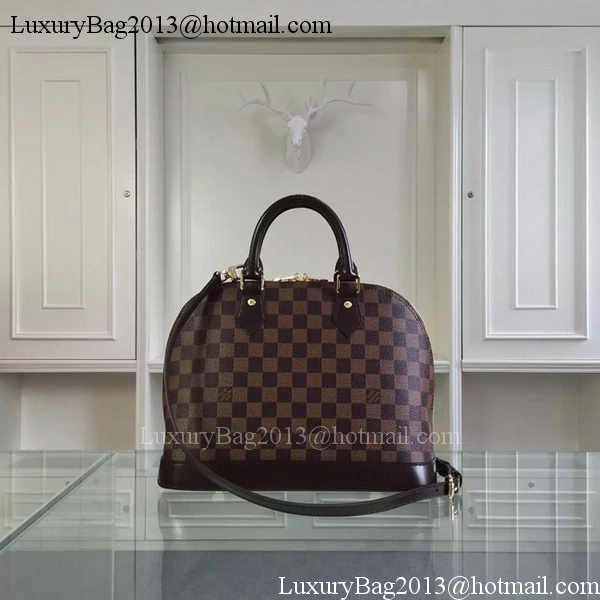Louis Vuitton Damier Ebene Canvas ALMA MM Bag N41247 Louis Vuitton Damier Ebene Canvas ALMA MM Bag N41247