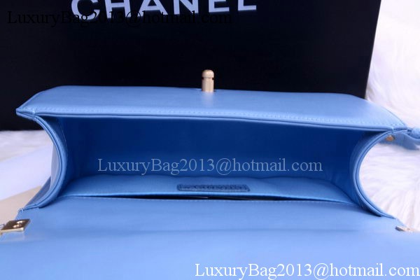 Boy Chanel Flap Shoulder Bag SkyBlue Sheepskin Leather A67086 Gold Boy Chanel Flap Shoulder Bag SkyBlue Sheepskin Leather A67086 Gold