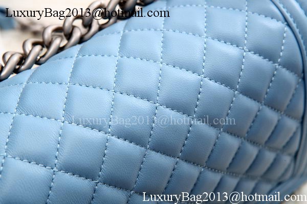 Boy Chanel Flap Shoulder Bag SkyBlue Sheepskin Leather A67086 Silver Boy Chanel Flap Shoulder Bag SkyBlue Sheepskin Leather A67086 Silver
