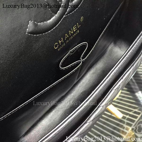 Chanel 2.55 Series Flap Bag Black Lambskin Chevron Leather A5023 Gold Chanel 2.55 Series Flap Bag Black Lambskin Chevron Leather A5023 Gold