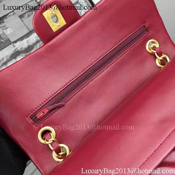 Chanel 2.55 Series Flap Bag Burgundy Lambskin Chevron Leather A5023 Gold Chanel 2.55 Series Flap Bag Burgundy Lambskin Chevron Leather A5023 Gold