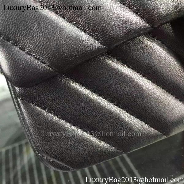 Chanel mini Classic Flap Bag Black Original Sheepskin Chevron Leather CHA5500 Gold Chanel mini Classic Flap Bag Black Original Sheepskin Chevron Leather CHA5500 Gold