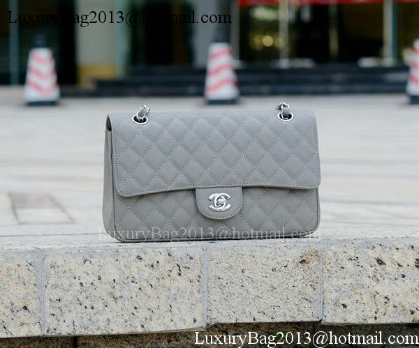 Chanel 2.55 Series Flap Bag Grey Cannage Pattern A1112 Silver Chanel 2.55 Series Flap Bag Grey Cannage Pattern A1112 Silver