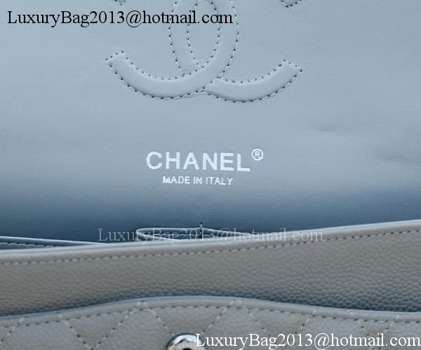 Chanel 2.55 Series Flap Bag Grey Cannage Pattern A1112 Silver Chanel 2.55 Series Flap Bag Grey Cannage Pattern A1112 Silver