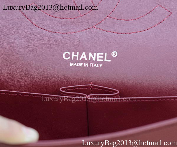 Chanel Jumbo Classic Burgundy Cannage Pattern Flap Bag A58600 Silver Chanel Jumbo Classic Burgundy Cannage Pattern Flap Bag A58600 Silver