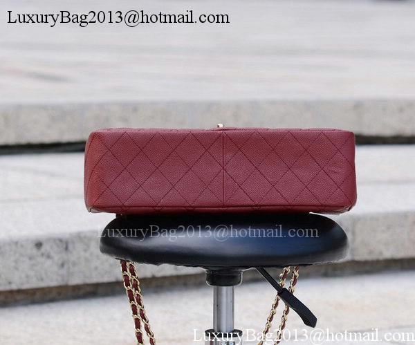 Chanel Maxi Quilted Classic Flap Bag Maroon Cannage Pattern A58601 Gold Chanel Maxi Quilted Classic Flap Bag Maroon Cannage Pattern A58601 Gold