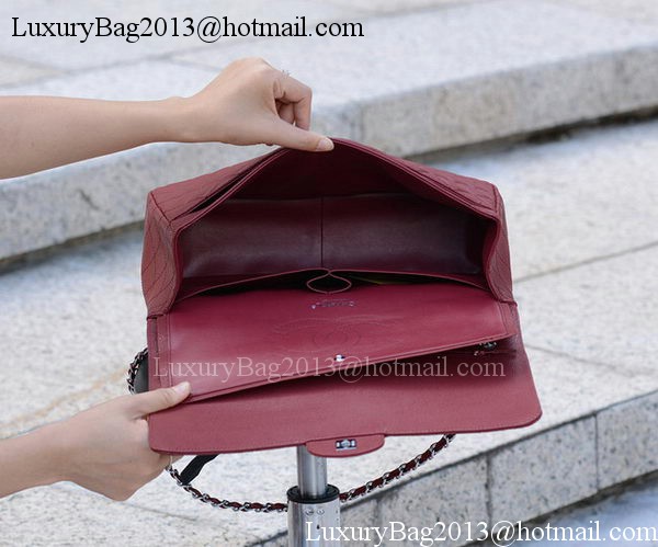 Chanel Maxi Quilted Classic Flap Bag Maroon Cannage Pattern A58601 Silver Chanel Maxi Quilted Classic Flap Bag Maroon Cannage Pattern A58601 Silver