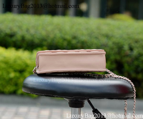 Chanel mini Flap Bags Pink Sheepskin Leather A33814 Silver Chanel mini Flap Bags Pink Sheepskin Leather A33814 Silver