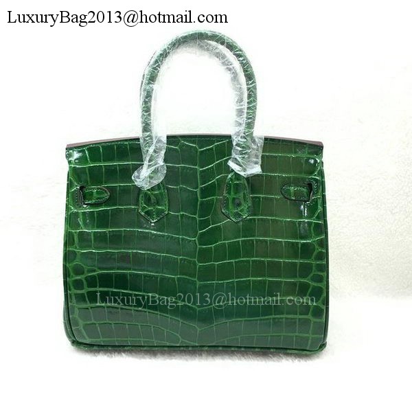 Hermes Birkin 25CM Tote Bag Croco Leather H25TCO Green Hermes Birkin 25CM Tote Bag Croco Leather H25TCO Green