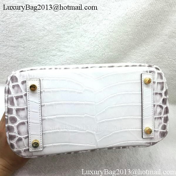 Hermes Birkin 25CM Tote Bag Croco Leather H25TCO OffWhite Hermes Birkin 25CM Tote Bag Croco Leather H25TCO OffWhite