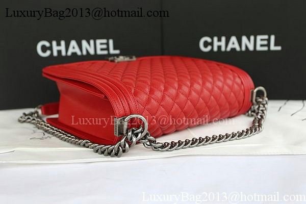 Boy Chanel Flap Shoulder Bag Original Cannage Pattern A67087 Red Boy Chanel Flap Shoulder Bag Original Cannage Pattern A67087 Red