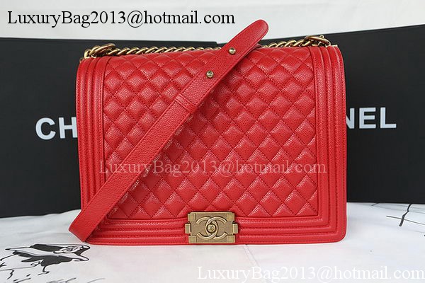 Boy Chanel Flap Shoulder Bag Original Cannage Pattern A67087 Red Boy Chanel Flap Shoulder Bag Original Cannage Pattern A67087 Red