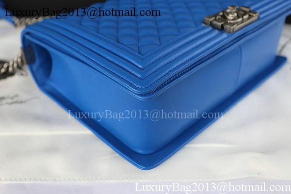 Boy Chanel Flap Shoulder Bag Original Sheepskin Leather A67087 Blue Boy Chanel Flap Shoulder Bag Original Sheepskin Leather A67087 Blue