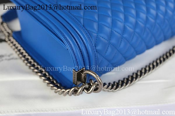 Boy Chanel Flap Shoulder Bag Original Sheepskin Leather A67087 Blue Boy Chanel Flap Shoulder Bag Original Sheepskin Leather A67087 Blue