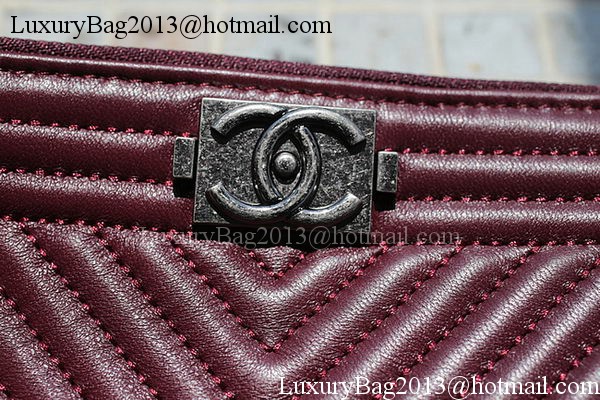 Boy Chanel Sheepskin Leather Clutch A69253