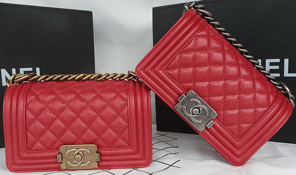 Boy Chanel mini Flap Bag Original Cannage Pattern A67085 Dark Red Boy Chanel mini Flap Bag Original Cannage Pattern A67085 Dark Red