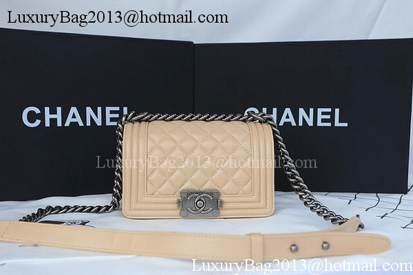 Boy Chanel mini Flap Bag Original Sheepskin A67085 Apricot Boy Chanel mini Flap Bag Original Sheepskin A67085 Apricot