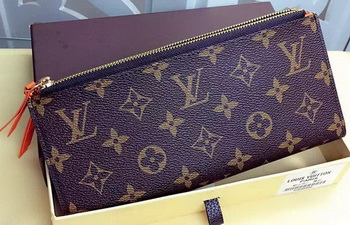Louis Vuitton Monogram Canvas ADELE WALLET M61287 Orange Louis Vuitton Monogram Canvas ADELE WALLET M61287 Orange