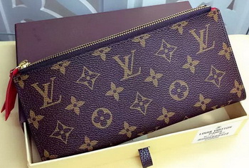 Louis Vuitton Monogram Canvas ADELE WALLET M61287 Red Louis Vuitton Monogram Canvas ADELE WALLET M61287 Red